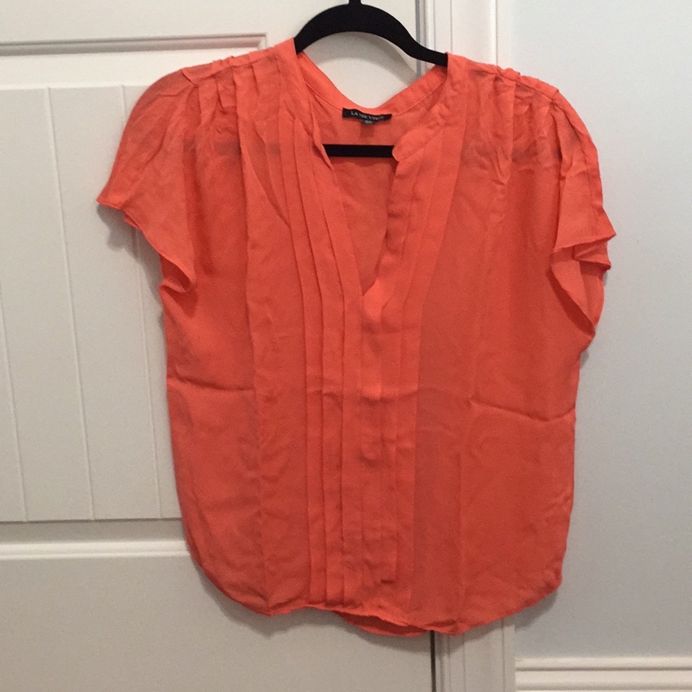 Floaty Coral Blouse sz XS